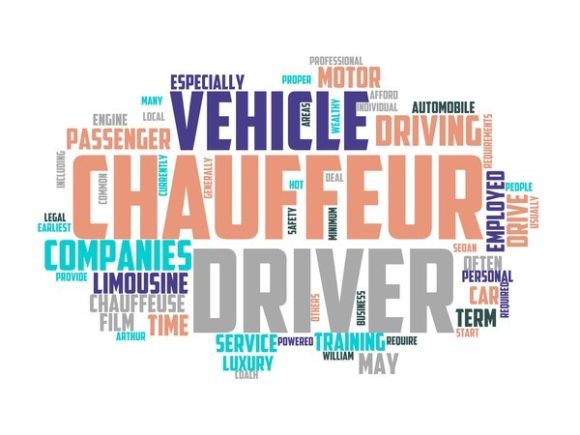 Chauffeur Typography Skinny Tumbler