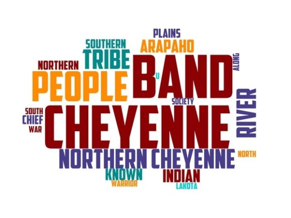 Cheyenne Typography Tie Dye: A Beautiful Hand-Drawn Wordcloud for Creative Expression