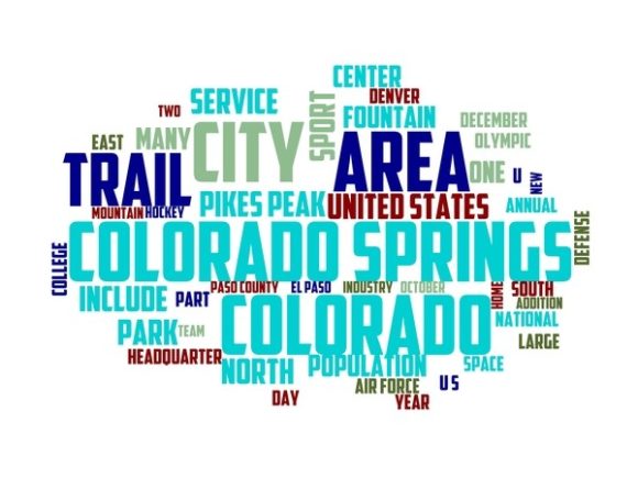 Colorado Springs Typography Book Cover