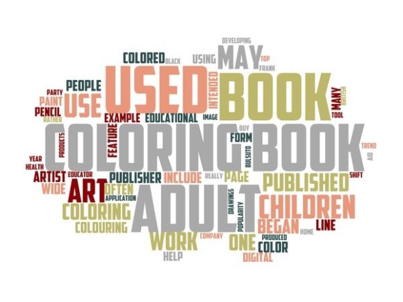 Coloring Book Typography Sublimation