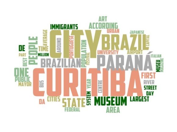 Curitiba Typography Crafting: A Hand-Drawn Word Cloud for Authentic Visual Communication