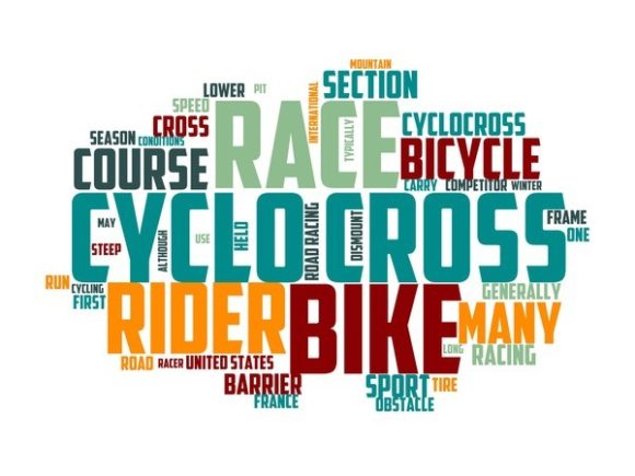 Cyclo Cross Typography Crafting: Hand-Drawn Wordclouds That Spark Joy and Sell Products
