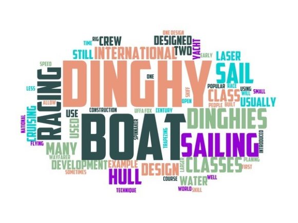 Dinghy Sailing Typography Crafting
