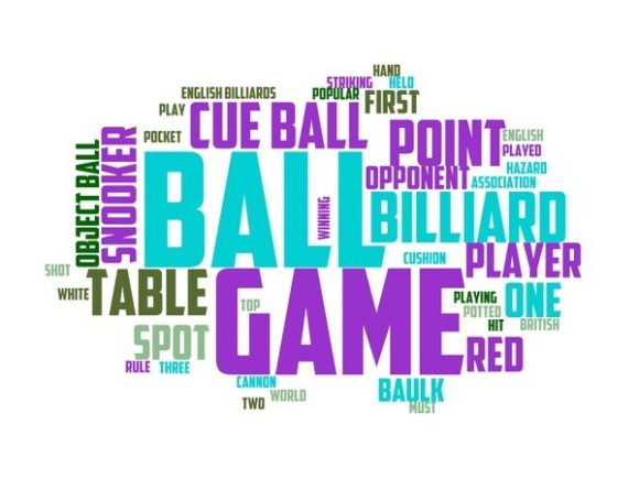 English Billiards Typography Skinny Tumb