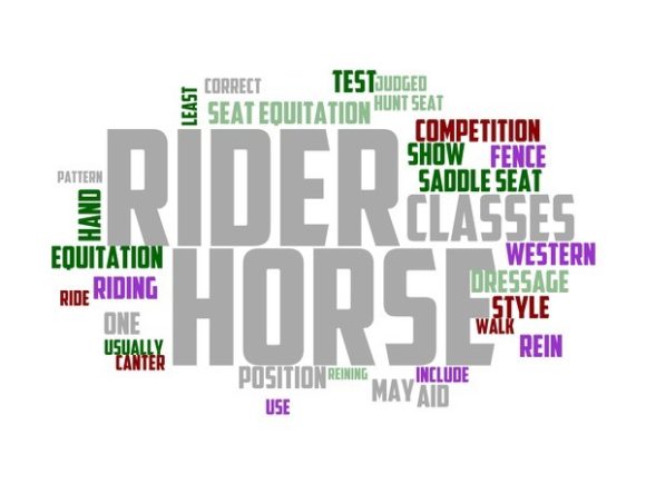 Equitation Typography Banner: A Versatile Hand-Drawn Wordcloud for Design Professionals