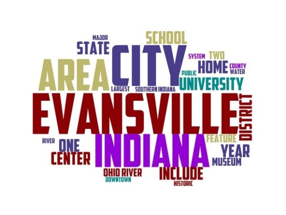 Evansville Typography Print