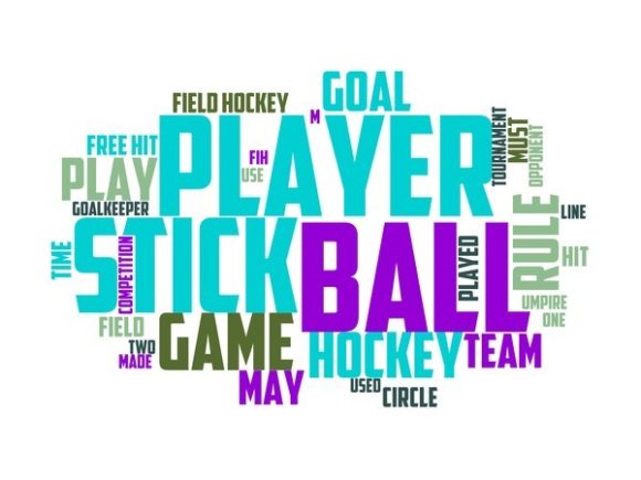 Field Hockey Typography Background