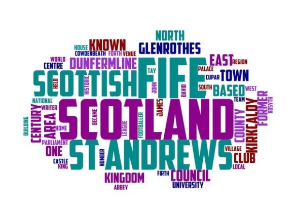 Fife Typography Crafting: A Hand-Drawn Word Cloud Resource for Designers and Makers