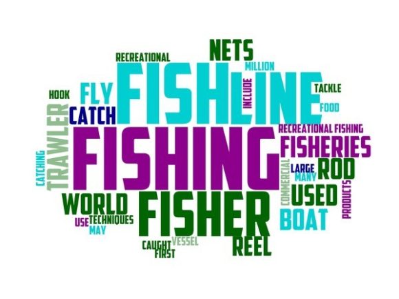 Fishing Typography Sticker