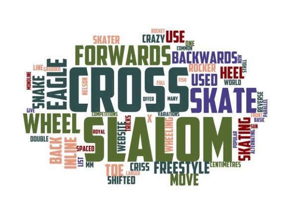 Freestyle Slalom Skating Typography Craft