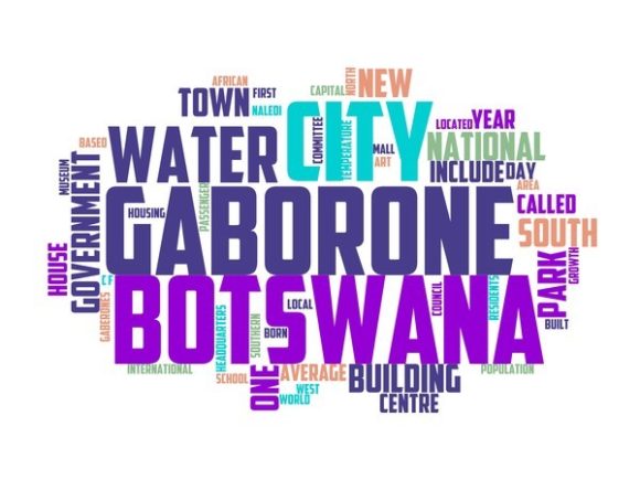 Gaborone Typography Tie Dye