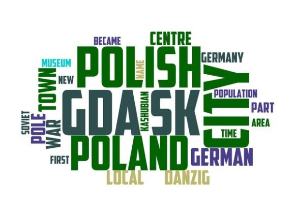 Gdansk Typography Skinny Tumbler